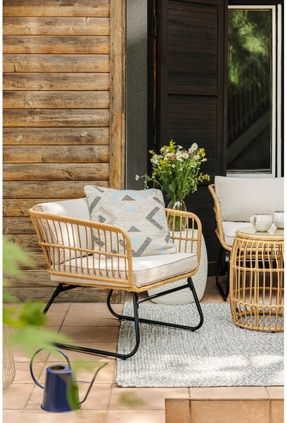 Műrattan kerek kerti tárolóasztal ø 47 cm Vistdal - Bonami Essentials