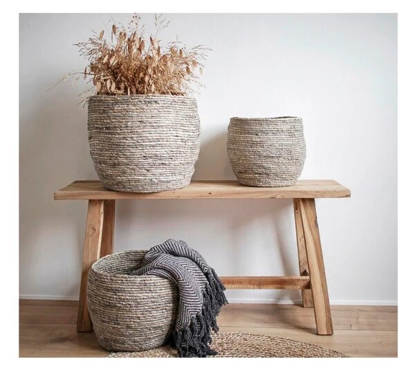 Barna tömörfa kerti pad Barcelona – House Nordic