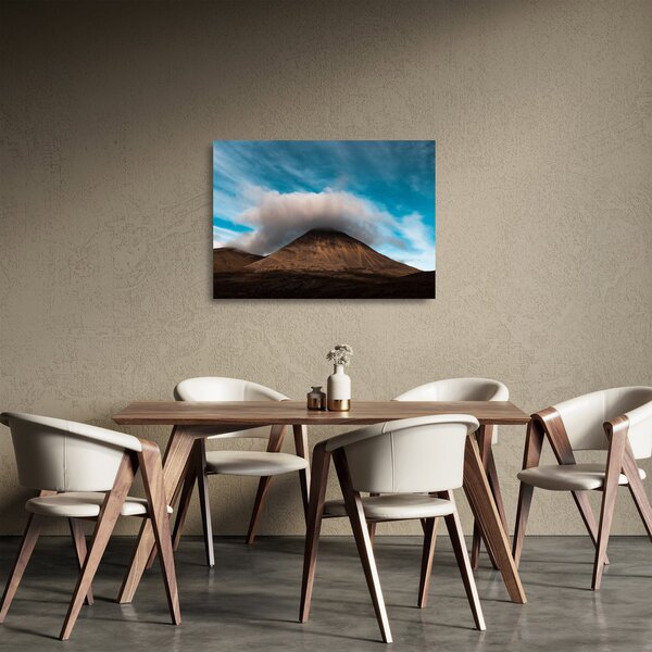 Kép - Felhő a csúcs felett (üvegen) (70x50 cm)