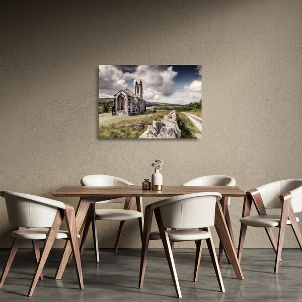 Kép - Ír templom (üvegen) (70x50 cm)