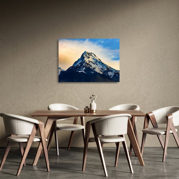 Havas hegyek képe, Nepál (üvegen) (70x50 cm)