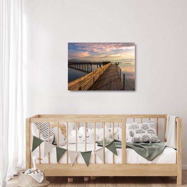 Kép - Az Obersee-tó partján (üvegen) (70x50 cm)