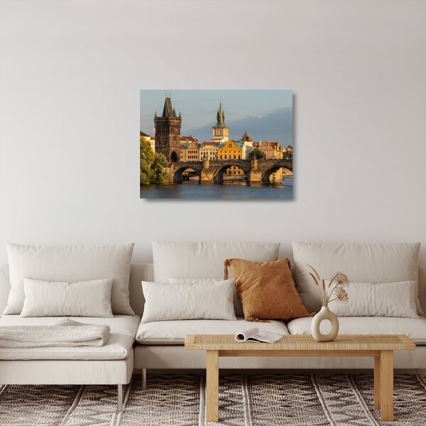 Kép - Károly híd (üvegen) (70x50 cm)