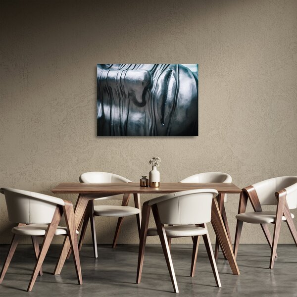 Kép - Acél arc (üvegen) (70x50 cm)