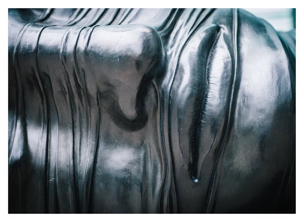 Kép - Acél arc (üvegen) (70x50 cm)