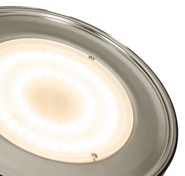 Állólámpa bronz LED-del és dimmerrel, olvasólámpával - Kelso