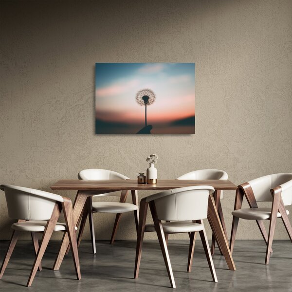 Kép - Foglak, pitypang (üvegen) (70x50 cm)