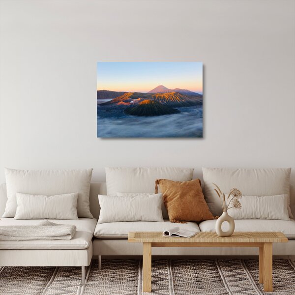 Kép a Bromo-hegyről Indonéziában (üvegen) (70x50 cm)