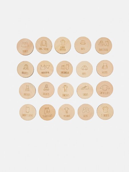 Sinsay - Fa dobozcímkék nevekkel 20 pack - bézs