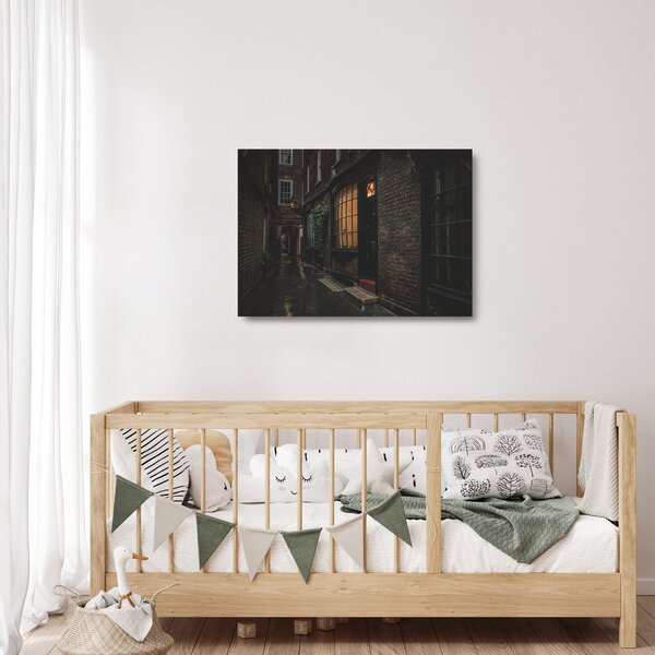 Kép - Londoni utca (üvegen) (70x50 cm)