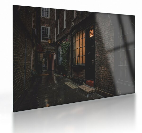 Kép - Londoni utca (üvegen) (70x50 cm)