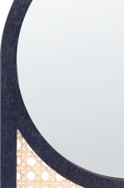 Falitükör BALEAL 30 cm 56 cm Rattan Természetes