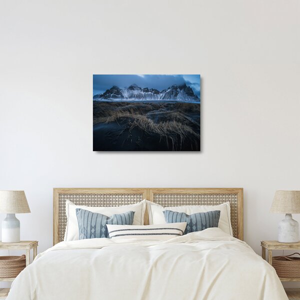Kép az izlandi csúcsokról (üvegen) (70x50 cm)