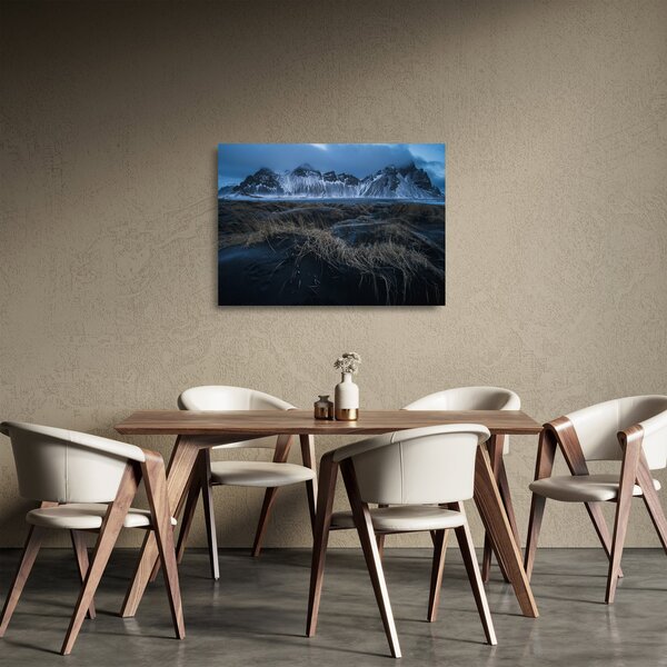 Kép az izlandi csúcsokról (üvegen) (70x50 cm)