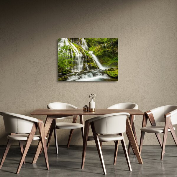 Kép - Vízesés, Wind River Valley (üvegen) (70x50 cm)