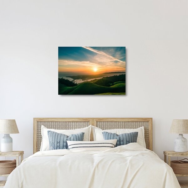 Napkelte a tenger felett (üvegen) (70x50 cm)