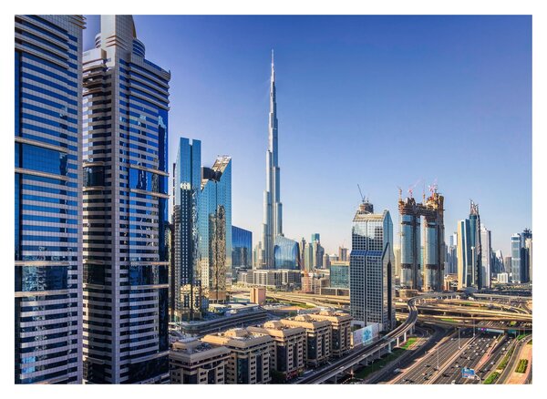 Kép - Dubai reggel (üvegen) (70x50 cm)