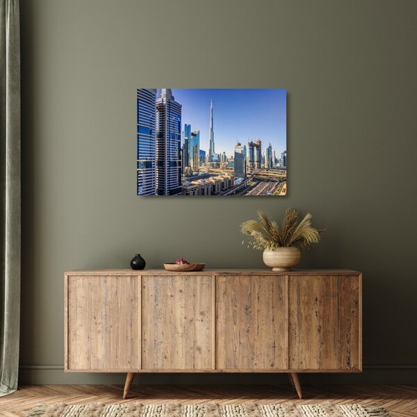 Kép - Dubai reggel (üvegen) (70x50 cm)