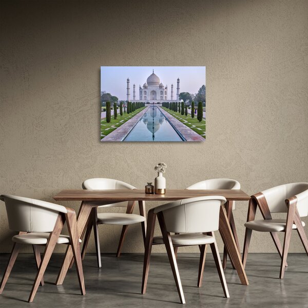 Kép - Taj Mahal napkeltekor (üvegen) (70x50 cm)