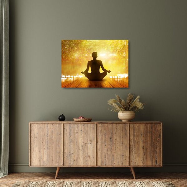 Kép - Meditáció (üvegen) (70x50 cm)