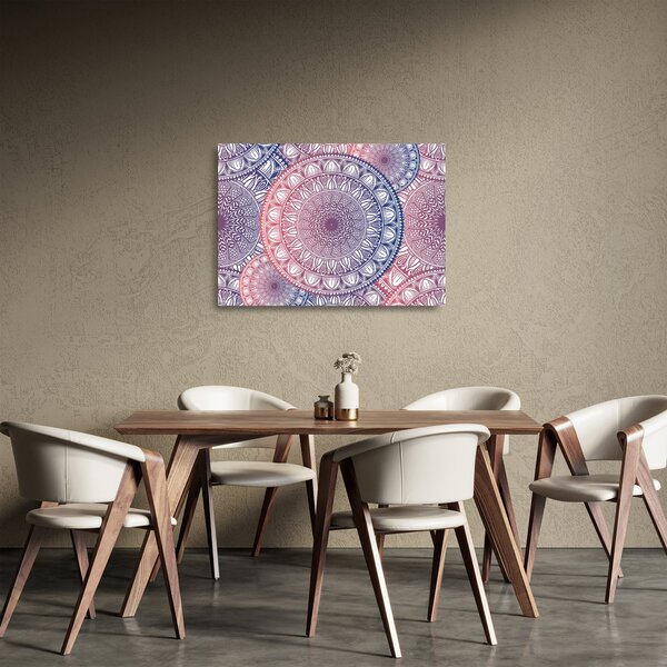 Mandala kép (üvegen) (70x50 cm)