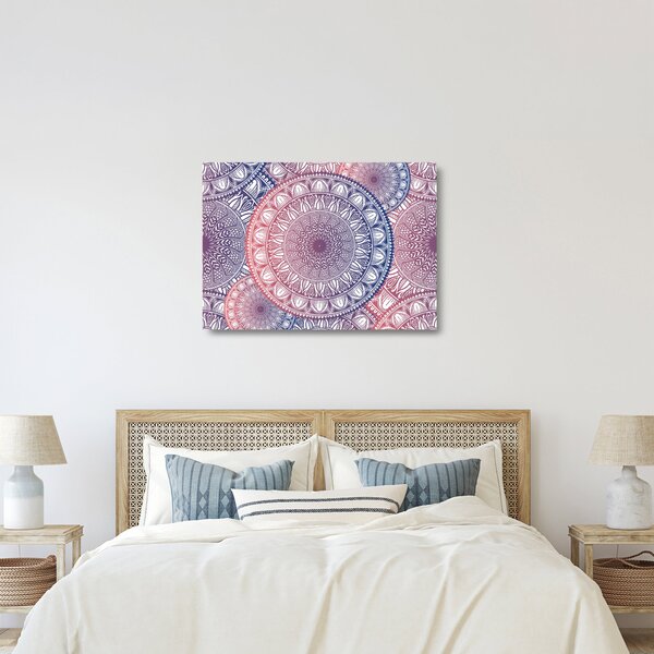 Mandala kép (üvegen) (70x50 cm)