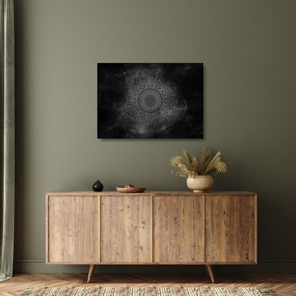 Kép - Misztikus mandala (üvegen) (70x50 cm)