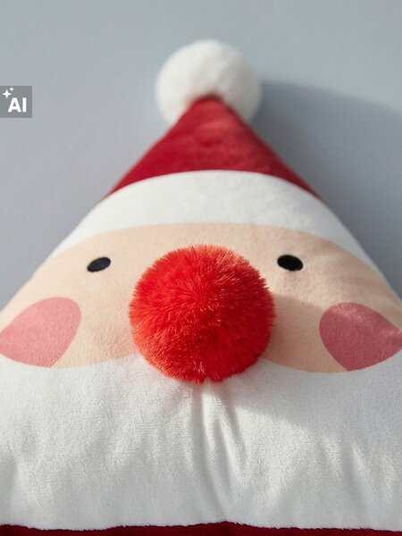 Sinsay - Mikulás alakú karácsonyi díszpárna - többszínű