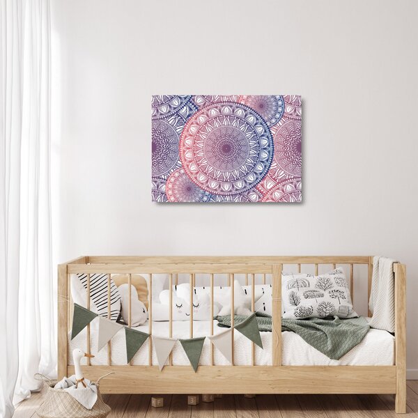 Mandala kép (üvegen) (70x50 cm)