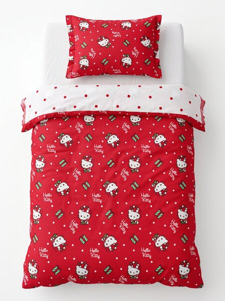 Sinsay - Hello Kitty karácsonyi ágyneműhuzat-garnitúra - piros