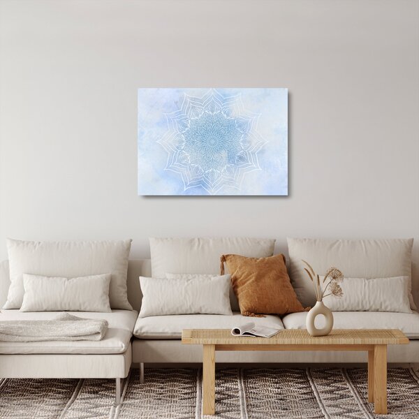 Kép - Téli mandala (üvegen) (70x50 cm)