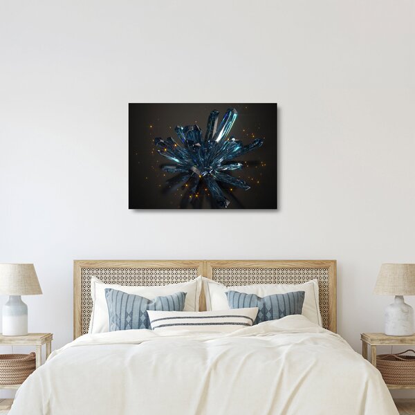 Kristály kép (üvegen) (70x50 cm)