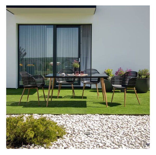 Patio Luc kerti bútor garnitúra fekete