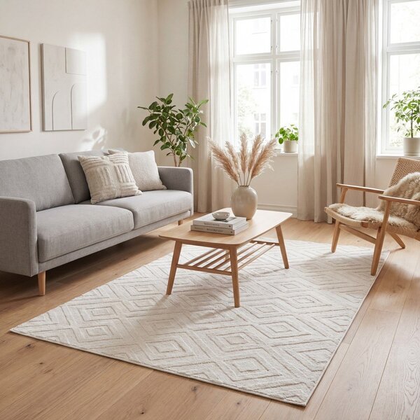 Krémszínű szőnyeg 160x230 cm Estilo – Universal