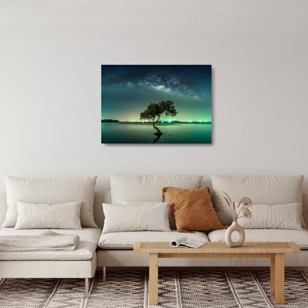 Az éjszakai égbolt képe (üvegen) (70x50 cm)