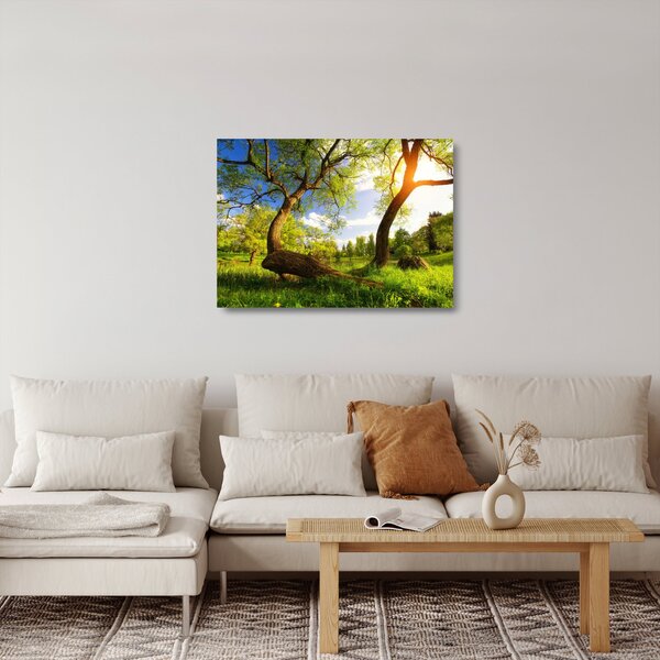 Kép egy tavaszi rétről (üvegen) (70x50 cm)