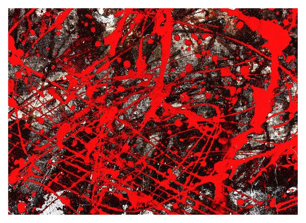Kép - kifejező absztrakciók (üvegen) (70x50 cm)