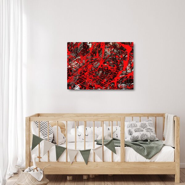 Kép - kifejező absztrakciók (üvegen) (70x50 cm)