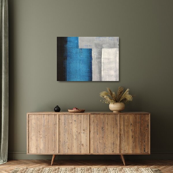 Kép - Absztrakció (üvegen) (70x50 cm)