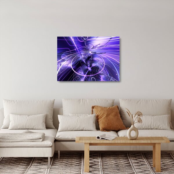 A technikai absztrakció képe (üvegen) (70x50 cm)