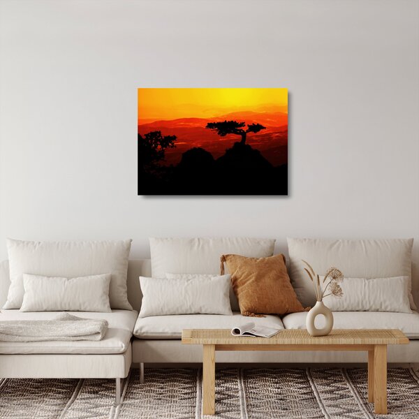 Kép - naplemente (üvegen) (70x50 cm)