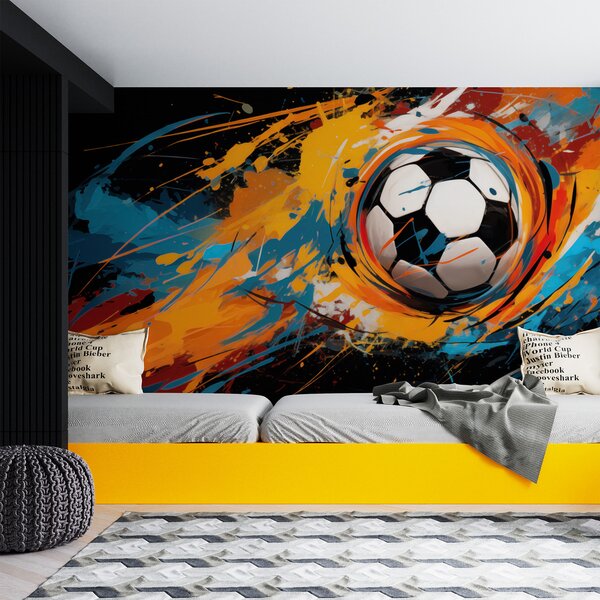 Fotótapéta Futball labda, Fotótapéta tini szoba, Fotótapéta tini szoba futball, w05460 : Uwalls.hu