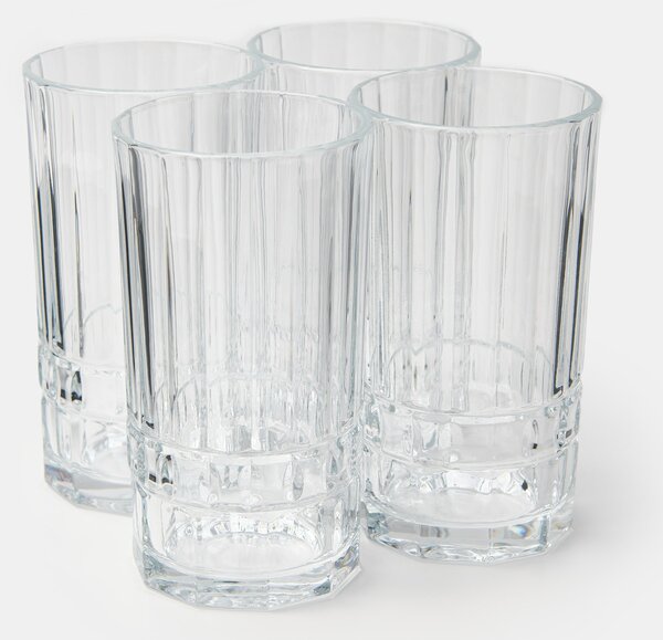 Sinsay - Pohárkészlet dombornyomott mintával 4 pack - clear