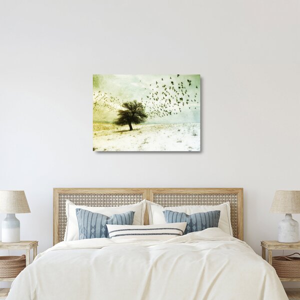 Kép - Festett madárállomány (üvegen) (70x50 cm)