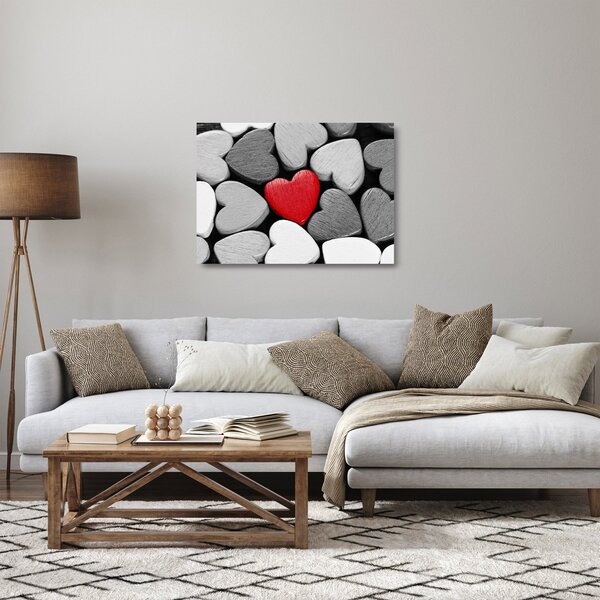 A fa szívék képe (üvegen) (70x50 cm)