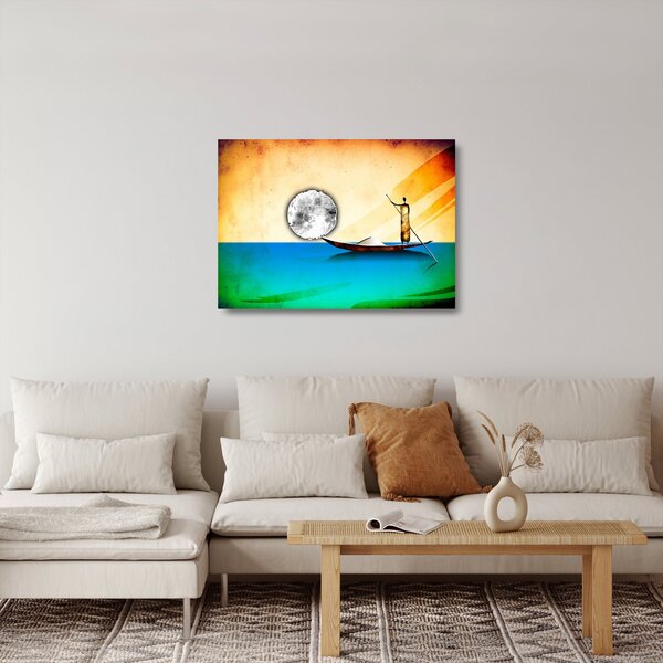Festés - Ősi festészet (üvegen) (70x50 cm)