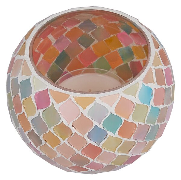 PASTEL LIGHTS mozaik mécsestartó Ø 12 cm