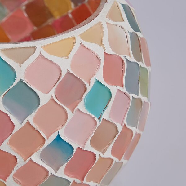 PASTEL LIGHTS mozaik mécsestartó Ø 12 cm
