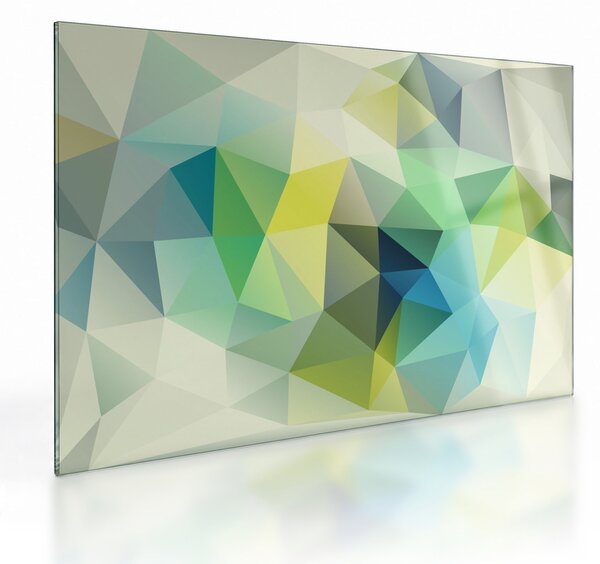 A geometriai absztrakció képe (üvegen) (70x50 cm)