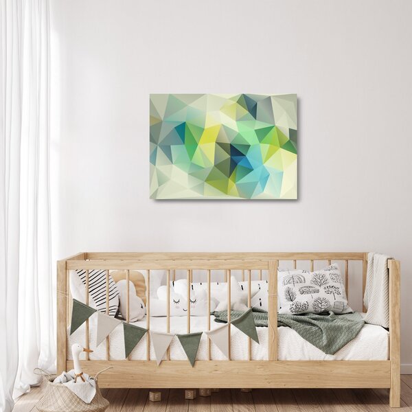 A geometriai absztrakció képe (üvegen) (70x50 cm)